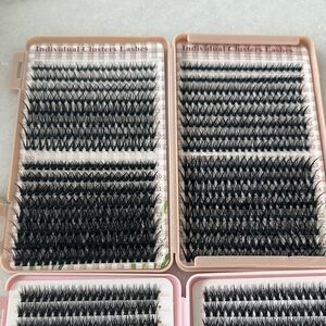 2 cases of lash clusters mixed sizes